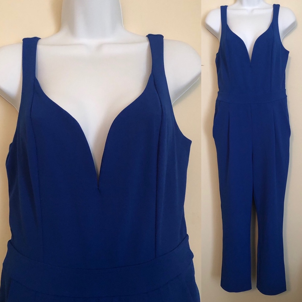 [Express] cobalt jumpsuit